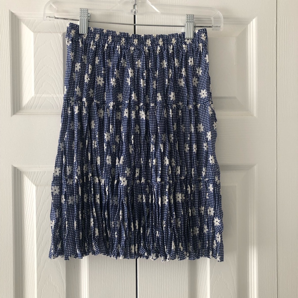 Express No 4 Jeans Mini Skirt size Small w/ Elastic Waist